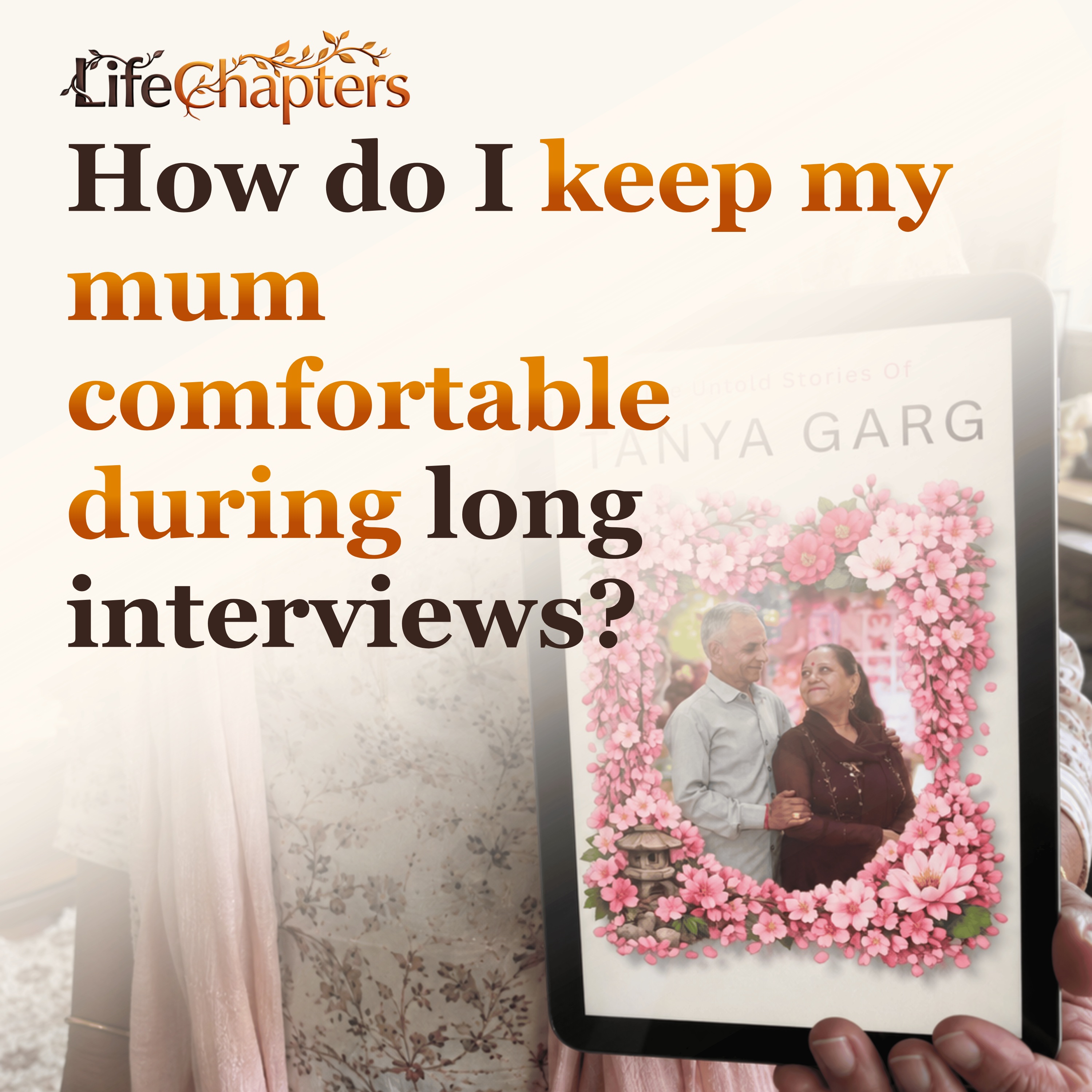 How do I keep my mum comfortable during long interviews? episode artwork